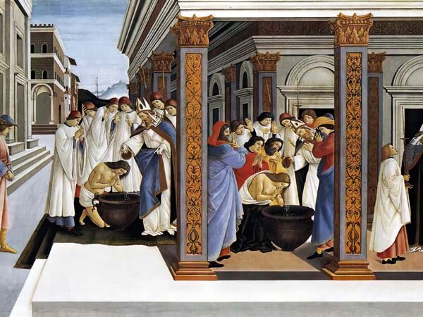 Baptism of St Zenobius and His Appointment as Bishop