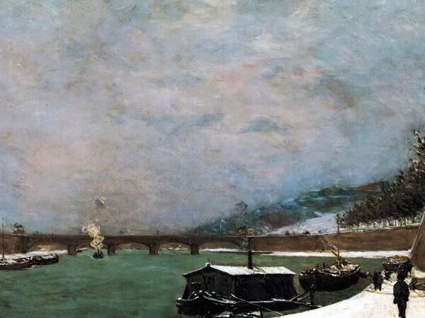 The Seine at the Pont d_Iéna, Snowy Weather